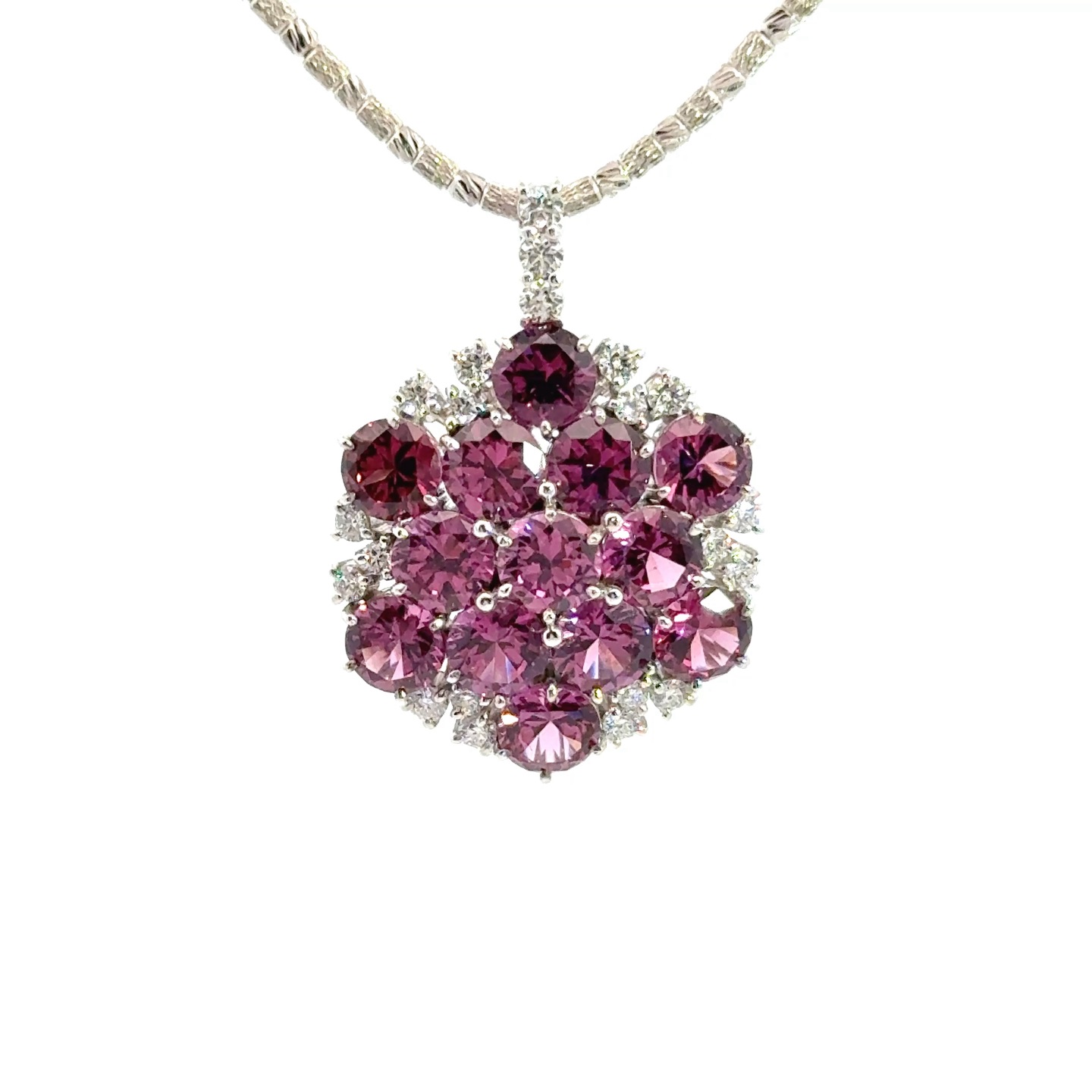 Rhodolite Garnet Pendant