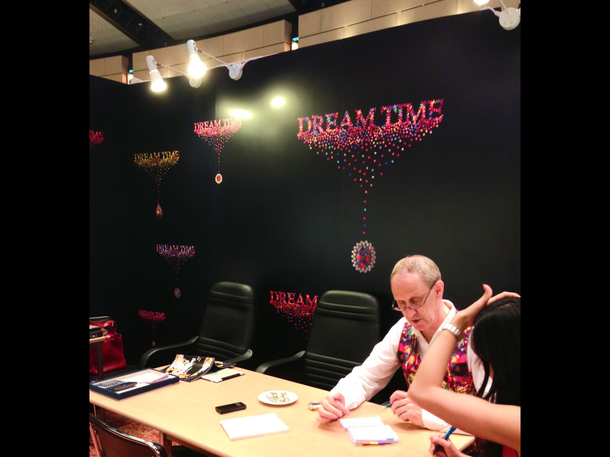 The DREAMTIME booth at the Fine Design Pavilion in Hong Kong